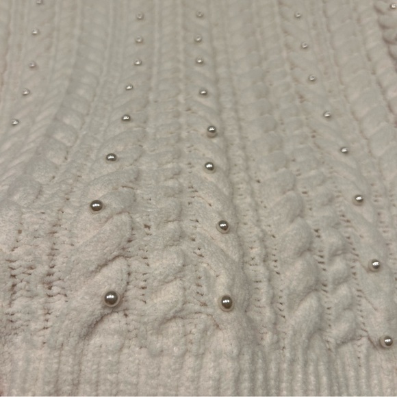 Cynthia Rowley Cream Cable Knit Sweater - Picture 8 of 12